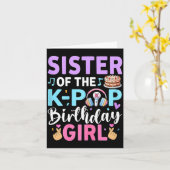 Sister of the k-pop birthday girl カード (黄色い花)