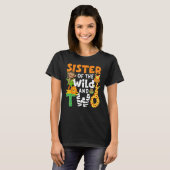 Sister Of The Wild and Two 2 Zoo Theme Party Safar Tシャツ (正面フル)
