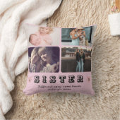 Sister Photo Collage – Different Ages, Same Hearts クッション (ブランケット)