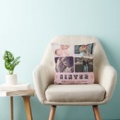 Sister Photo Collage – Different Ages, Same Hearts クッション (椅子)