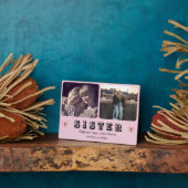 Sister Photo Collage – Different Ages, Same Hearts フォトプラーク (側面)