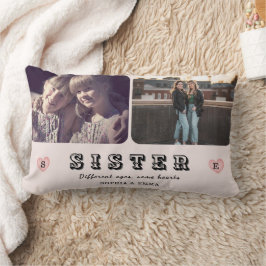 Sister Photo Pillow – Different Ages, Same Hearts ランバークッション