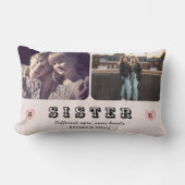Sister Photo Pillow – Different Ages, Same Hearts ランバークッション (正面)