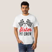 Sister Pit Crew for Racing Party Costume  Tシャツ (正面フル)