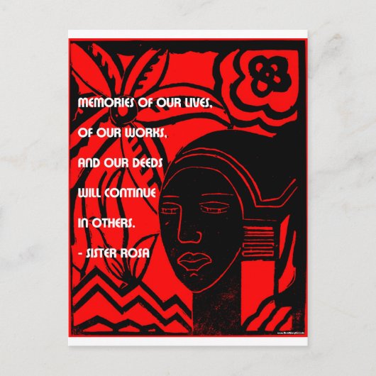 Sister Rosaのインスピレーション ポストカード (正面)