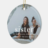 Sister | Sentimental Photo Keepsake Christmas セラミックオーナメント (左)