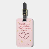 Sister Travel Tag – You’re Never Alone ラゲッジタグ (正面縦)