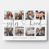 Sisterhoodスクリプト |姉妹の写真コラージュのギフト フォトプラーク (正面)