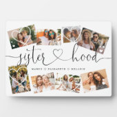 Sisterhoodスクリプト |姉妹の写真コラージュのギフト フォトプラーク (正面)