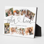 Sisterhoodスクリプト |姉妹の写真コラージュのギフト フォトプラーク (側面)