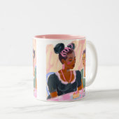 Sisterhood Over Tea Time Mug ツートーンマグカップ (正面右)