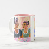 Sisterhood Over Tea Time Mug ツートーンマグカップ (正面左)