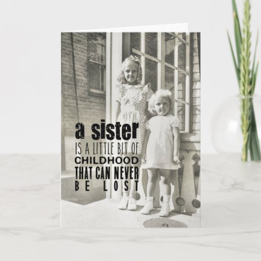 SISTERSグリーティングカード サンキューカード (正面)