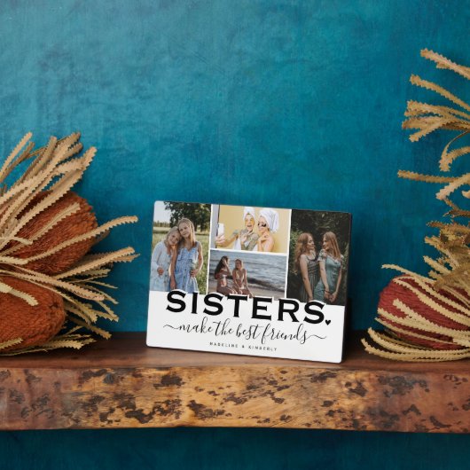SISTERS引用文&フォトコラージギフトディスプレイ フォトプラーク (側面)