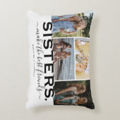 SISTERS引用文&フォトコラージギフト アクセントクッション (正面(垂直))