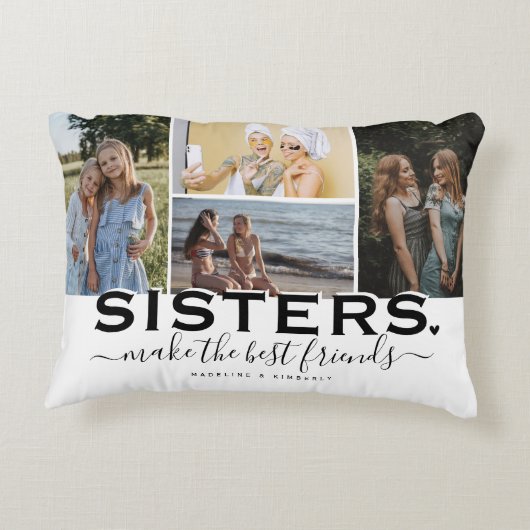 SISTERS引用文&フォトコラージギフト アクセントクッション (裏面)