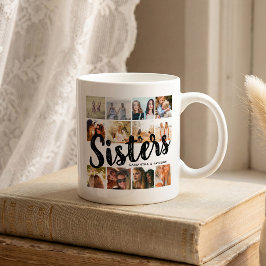 SISTERS、お名前入りフォトコラージュ シスターズギフト コーヒーマグカップ