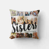 SISTERS、お姉さん・お姉ちゃんと写真コラージュ&名前入り クッション (正面)