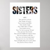SISTERS ポスター - 妹/姉への感動と楽しいギフト (正面)
