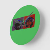 Sisters ラウンド壁時計 (傾斜)