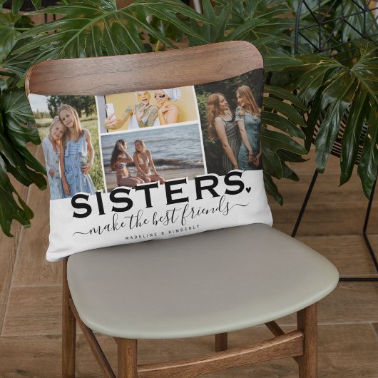 SISTERS 引用&フォトコラージュギフト アクセントクッション