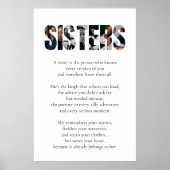 SISTERS 詩 ポスター - 姉妹への心のこもったギフト (正面)