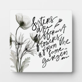 "Sisters" 5.25" x 5.25インチEasel付きプラーク フォトプラーク