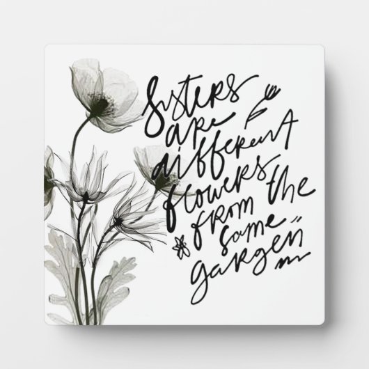 "Sisters" 5.25" x 5.25インチEasel付きプラーク フォトプラーク (正面)