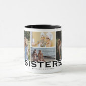 SISTERS 8 写真コラージュ モダンギフト マグカップ (中央)