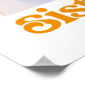 Sisters | Boho Retro Sun and Photo ポスター (角)