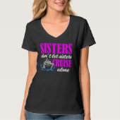 Sisters Dont Let Sisters Cruise Alone Cruise Vacat Tシャツ (正面)