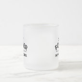 Sisters Forever – 名前の挿入 フロストグラスマグカップ (中央)