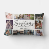 Sisters Forever – 10 Photo Custom Throw Pillow ランバークッション (正面)
