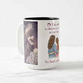 Sisters Forever – Custom Photo Collage Gift  ツートーンマグカップ (正面左)