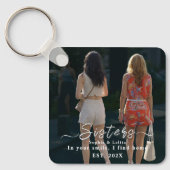 Sisters Forever – Custom Photo Keychain キーホルダー (正面)