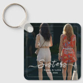 Sisters Forever – Custom Photo Keychain Gift キーホルダー (正面)