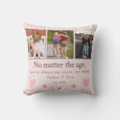 Sisters Forever – Custom Photo  personalized   クッション (正面)