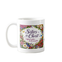 Sisters in Christ Personalized Coffee Mug