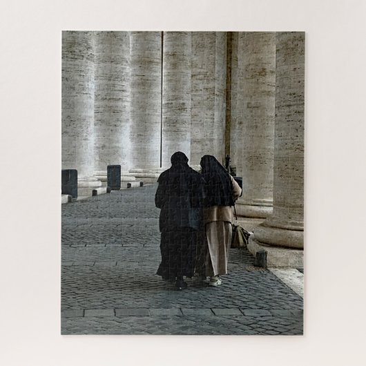 Sisters in Vatican City,  St. Peters Square ジグソーパズル (縦)
