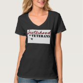 Sisters of Veterans 軍事的プライド デザイン Tシャツ (正面)