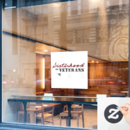 Sisters of Veterans Military Pride Design ウィンドウサイン