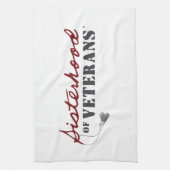 Sisters of Veterans Military Pride Design キッチンタオル (縦)