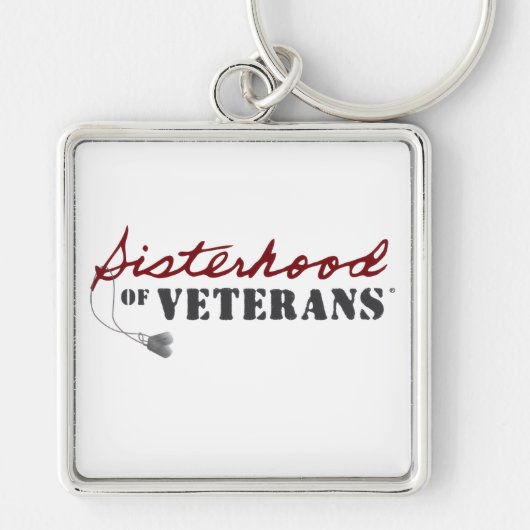 Sisters of Veterans Military Pride Design キーホルダー (正面)