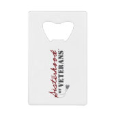 Sisters of Veterans Military Pride Design クレジットカード栓抜き (正面)