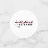 Sisters of Veterans Military Pride Design コンフェッティ (スモール正面)
