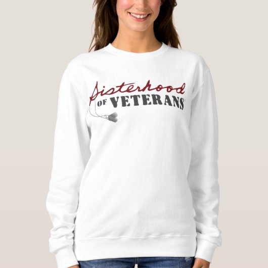 Sisters of Veterans Military Pride Design スウェットシャツ (正面)