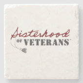 Sisters of Veterans Military Pride Design ストーンコースター (正面)