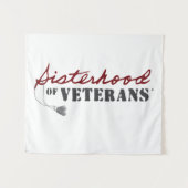 Sisters of Veterans Military Pride Design タペストリー (正面(横))