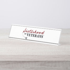 Sisters of Veterans Military Pride Design デスクネームプレート