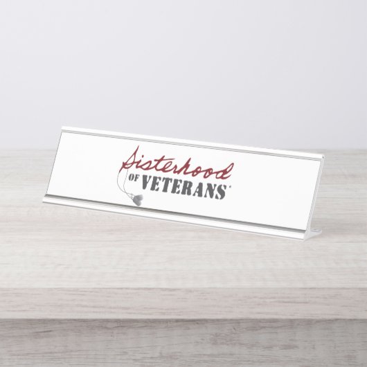 Sisters of Veterans Military Pride Design デスクネームプレート (正面)